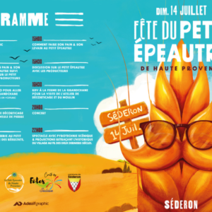 Programme Fête du Petit Epeautre de Haute Provence