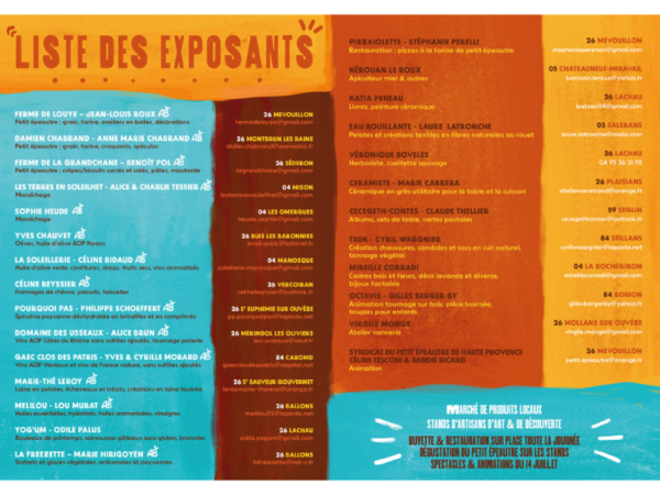 Liste des Exposants